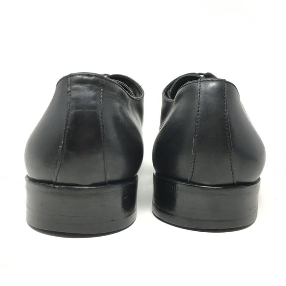 Men\'s Ermenegildo Zegna Oxfords Dress Shoes Size 13 Black Leather Plain Toe main image 8